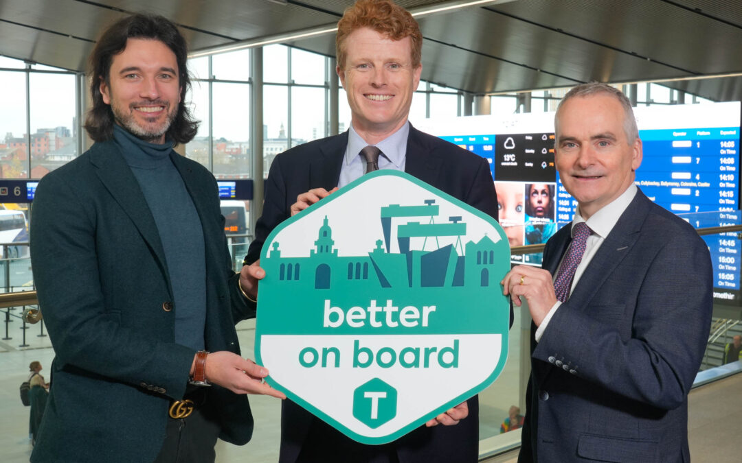 US Special Envoy to Northern Ireland, Joe Kennedy III launches ‘Better on Board’ Charter at Belfast Grand Central Station to help Drive Modal Shift