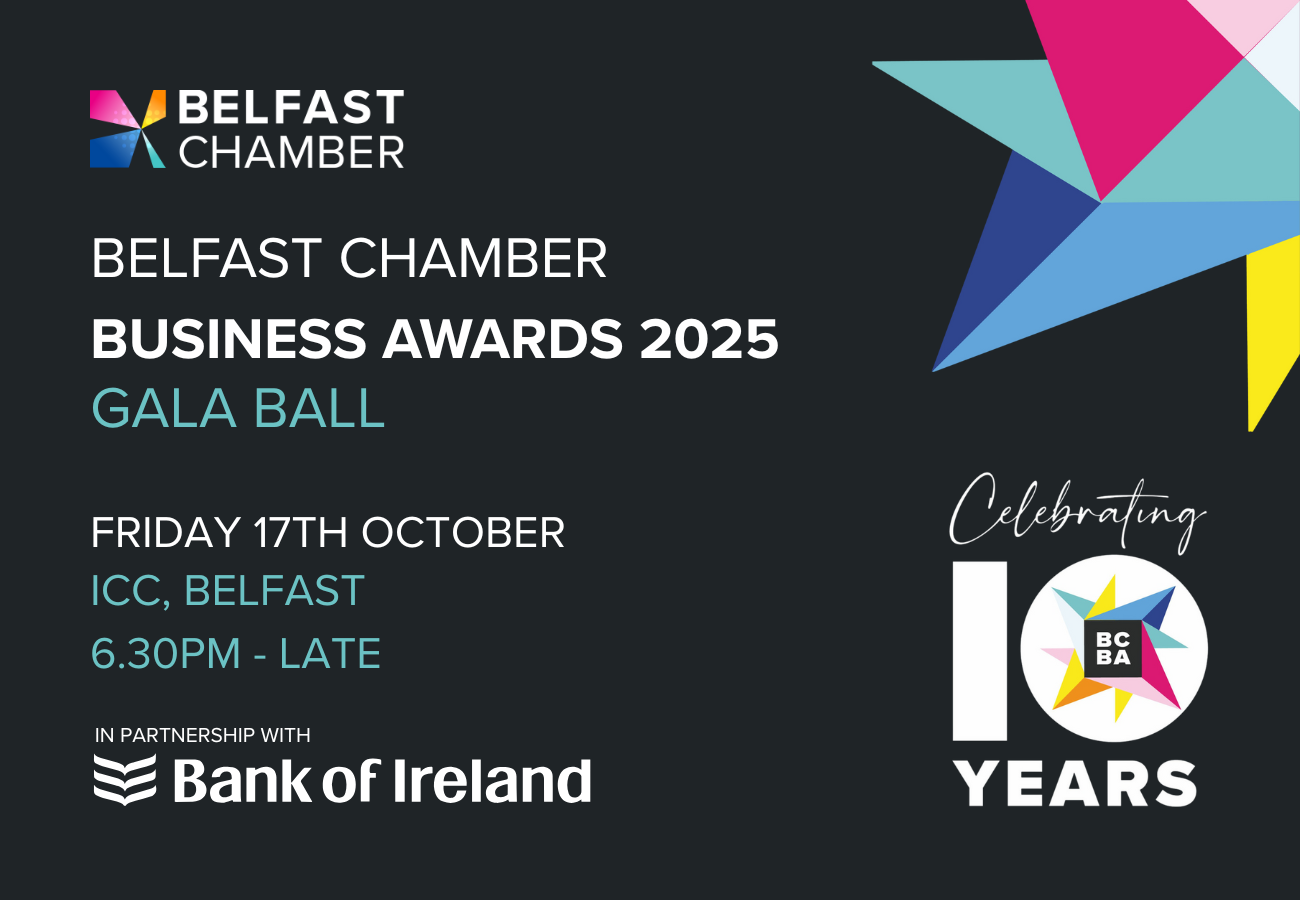GALA EVENT PAGE GRAPHIC – BELFAST CHAMBER BUSINESS AWARDS 2025