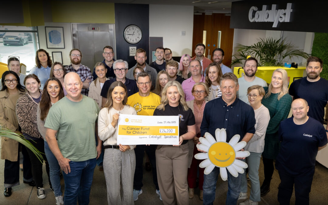 Catalyst Community Raises £26,200 in Spinathon for Cancer Fund for Children