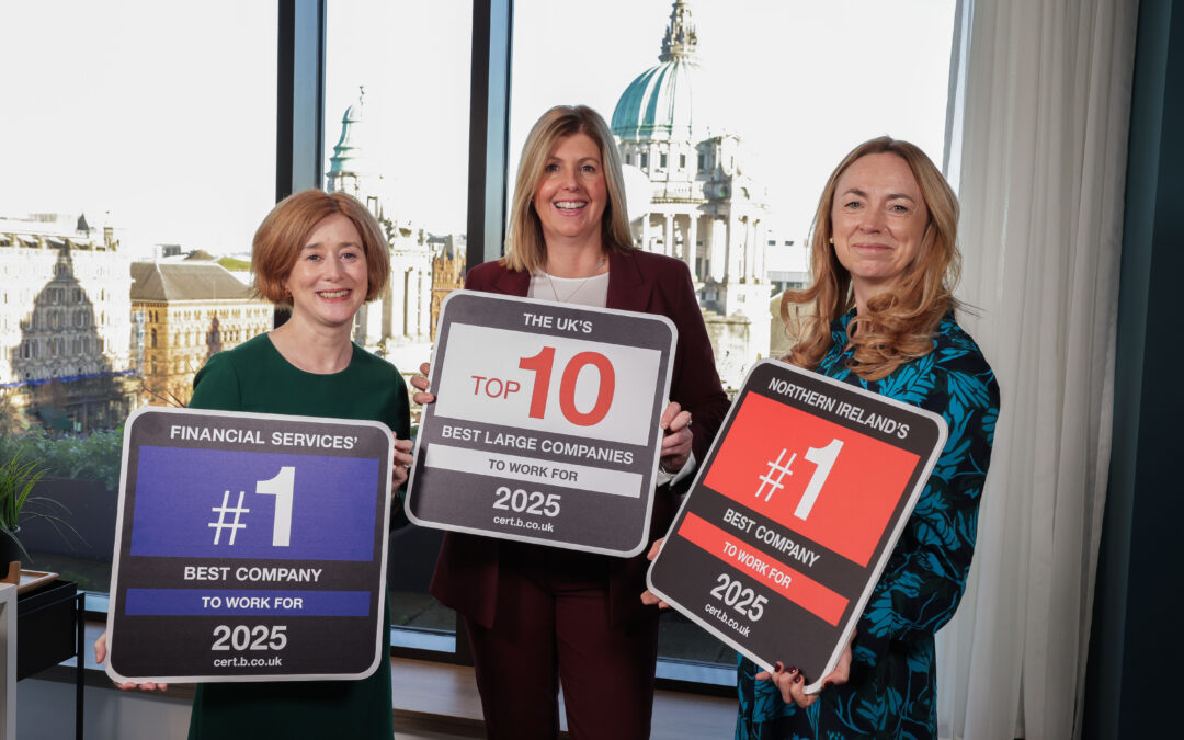 Danske Bank named as the top company to work for in Northern Ireland