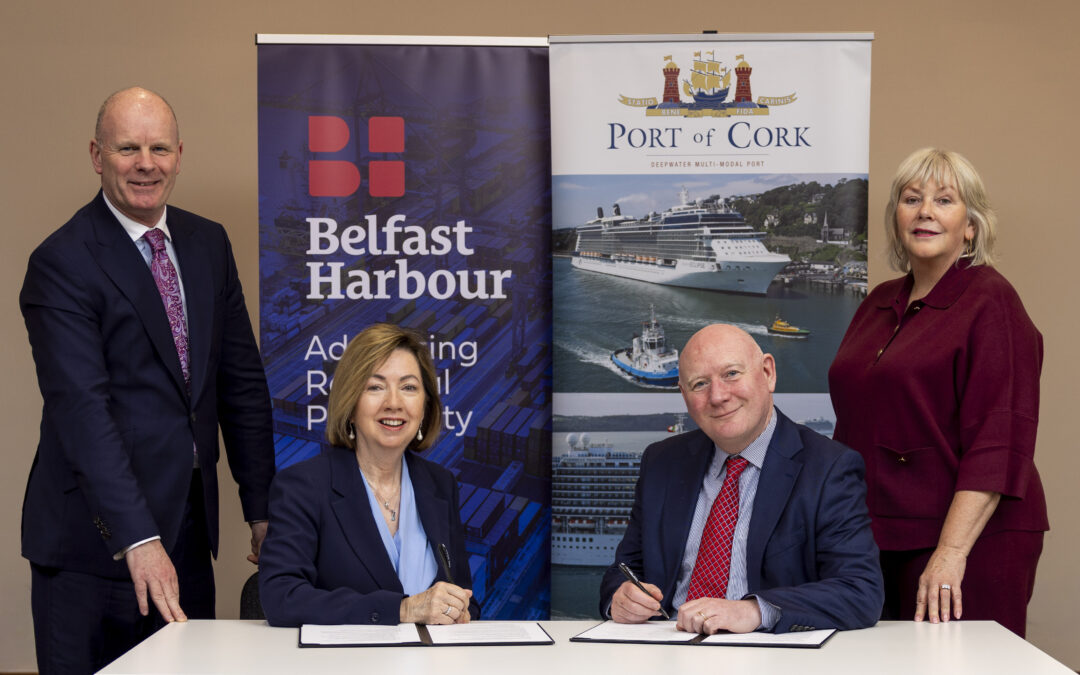 Belfast Harbour and Port of Cork sign landmark agreement to support all-island economic growth and offshore wind delivery