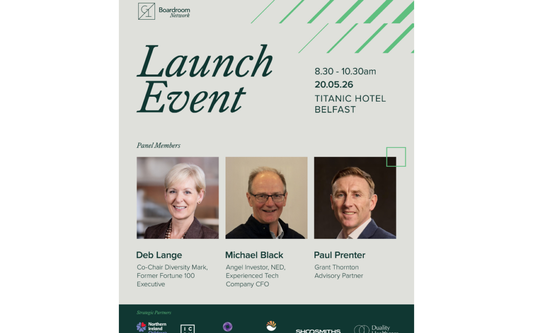 G1 Boardroom Network – Launch Event for Business Leaders – 20th May Titanic Hotel