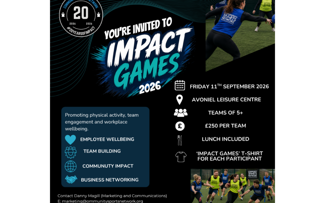 Take on the CSN Impact Games – Friday 11 September