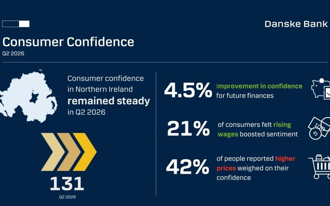 Consumer confidence in Northern Ireland remained steady in Q2 despite ongoing concerns over household budgets