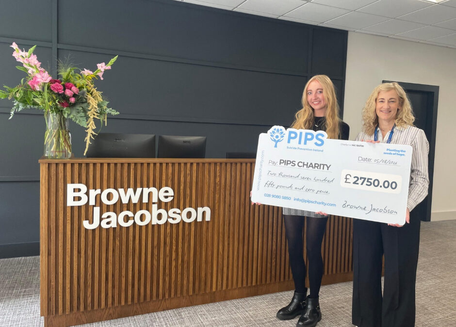 Browne Jacobson awards grant to support suicide prevention charity in Belfast